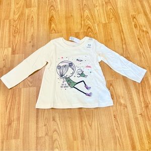 GAP baby girl Minnie Mouse Long Sleeve Top